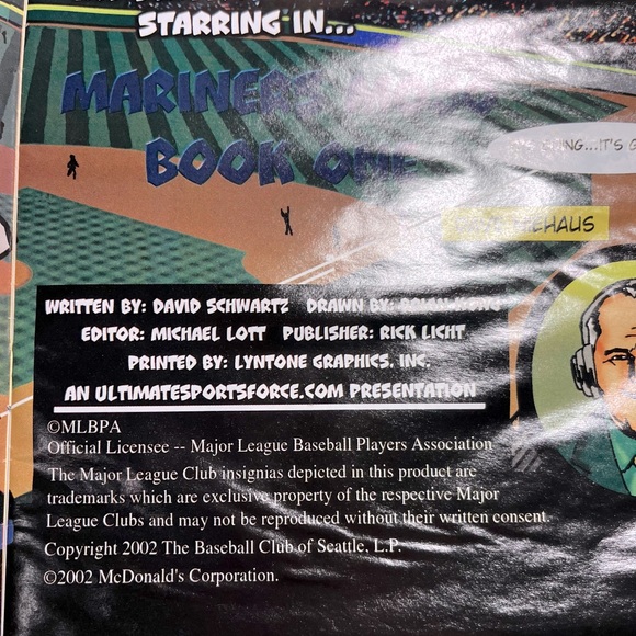 2002 Seattle Mariners Mojo Issue #1 of 2 McDonalds Special Collectors Giveaway - Picture 6 of 9